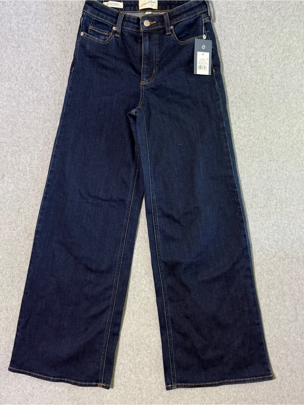 Universal Thread Women's Dark Blue Wide-Leg Jeans